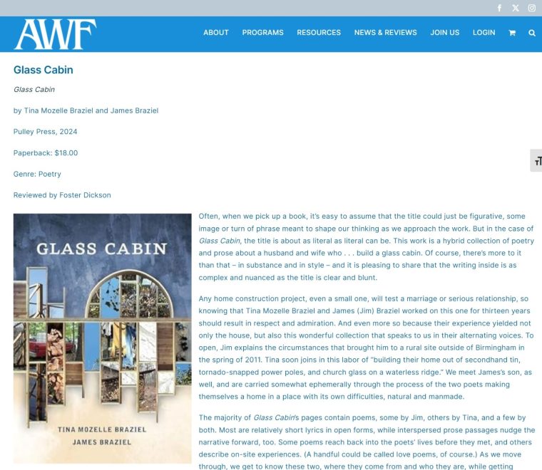 AWF Review of Glass Cabin